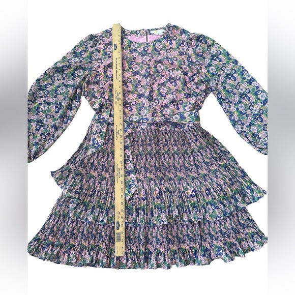 Boden Multicolor Floral Long Sleeve Dress - Picture 7 of 7
